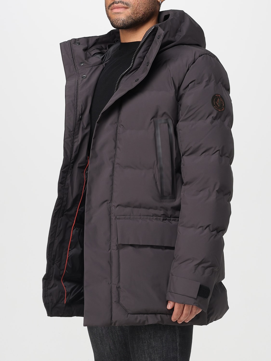 SAVE THE DUCK 外套: 外套 男士 Save The Duck, 棕色 - Img 3