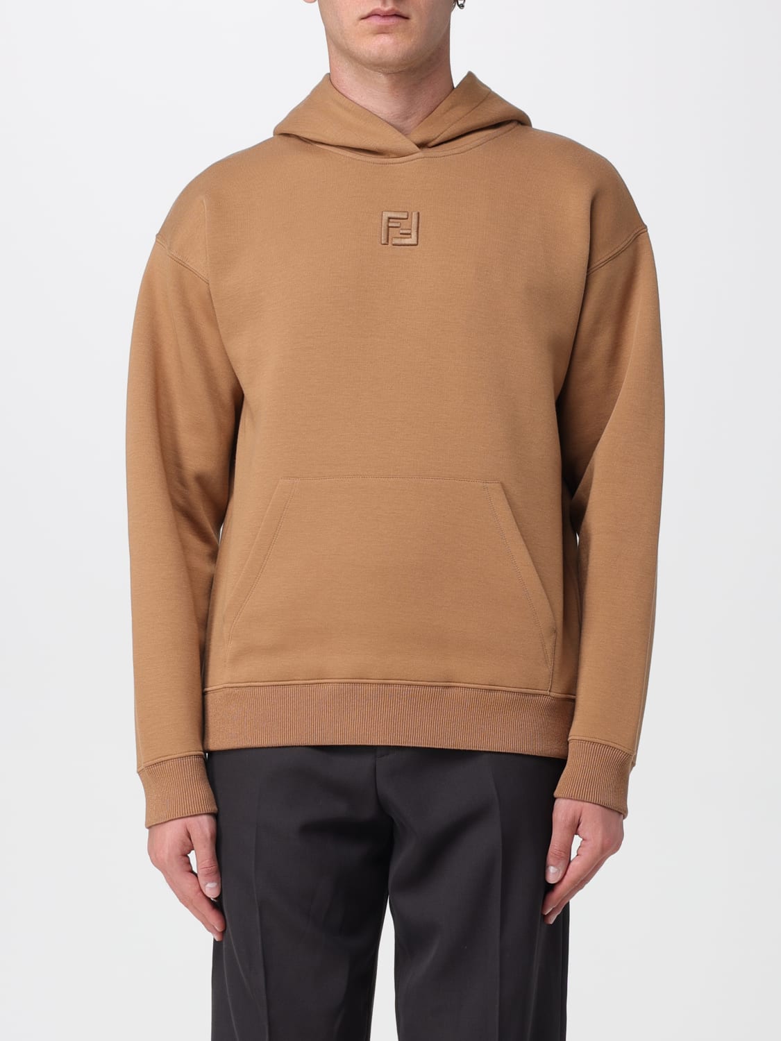 FENDI SWEATSHIRT: Sweatshirt men Fendi, Camel - Img 1