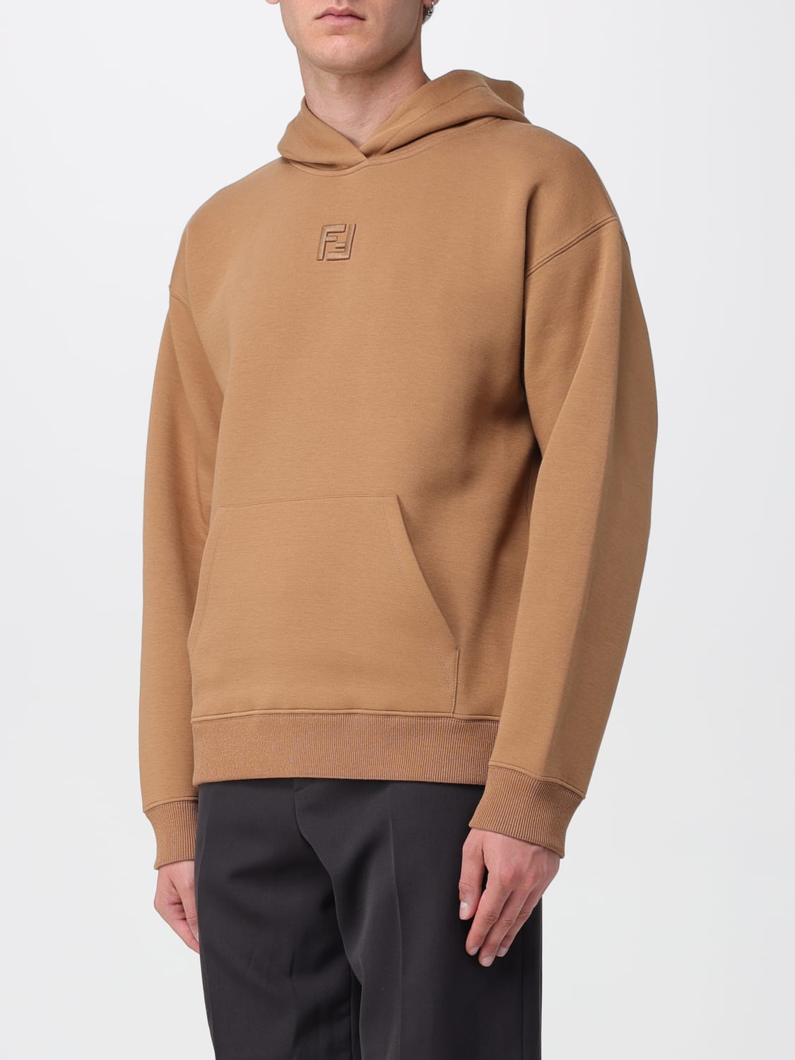 FENDI SWEATSHIRT: Sweatshirt men Fendi, Camel - Img 4