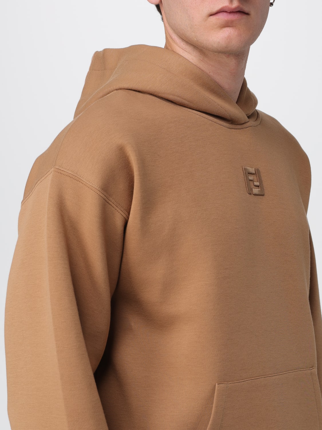 FENDI SWEATSHIRT: Sweatshirt men Fendi, Camel - Img 5