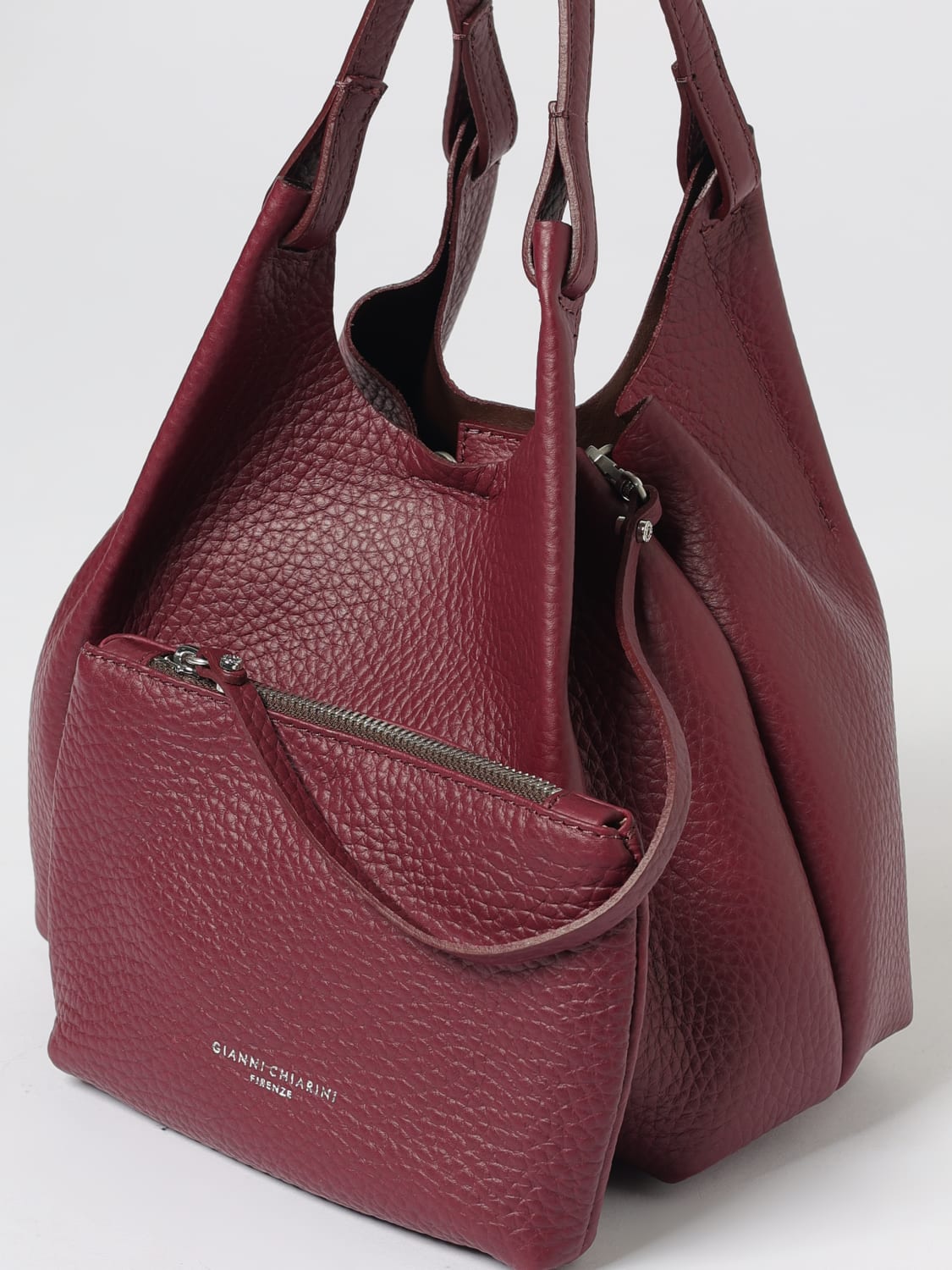 GIANNI CHIARINI SAC PORTÉ ÉPAULE: Sac porté main femme Gianni Chiarini Club Marcella, Bordeaux - Img 3