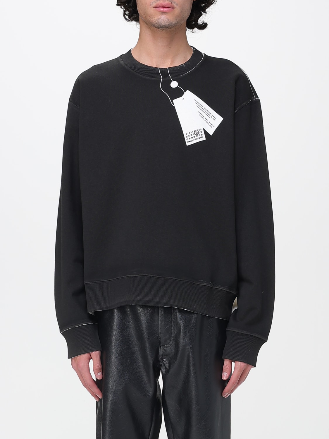 MM6 MAISON MARGIELA SWEATSHIRT: Sweater men Mm6 Maison Margiela, White - Img 1