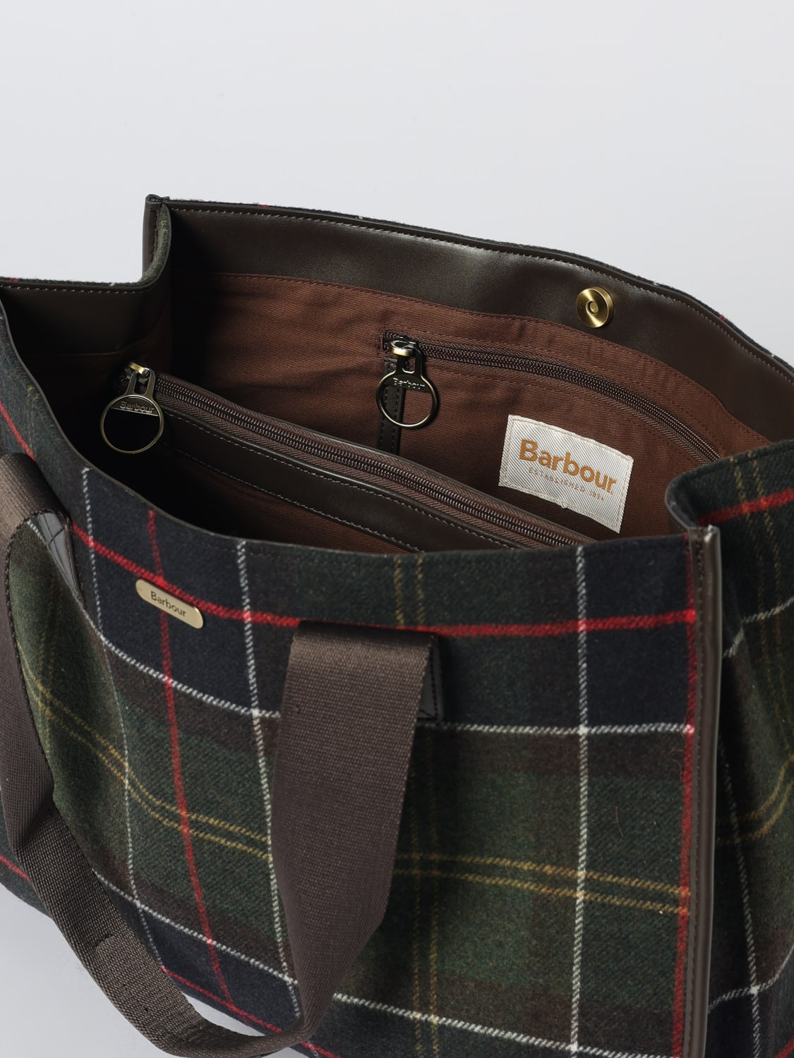 BARBOUR TOTE BAG: Handbag woman Barbour, Olive - Img 3