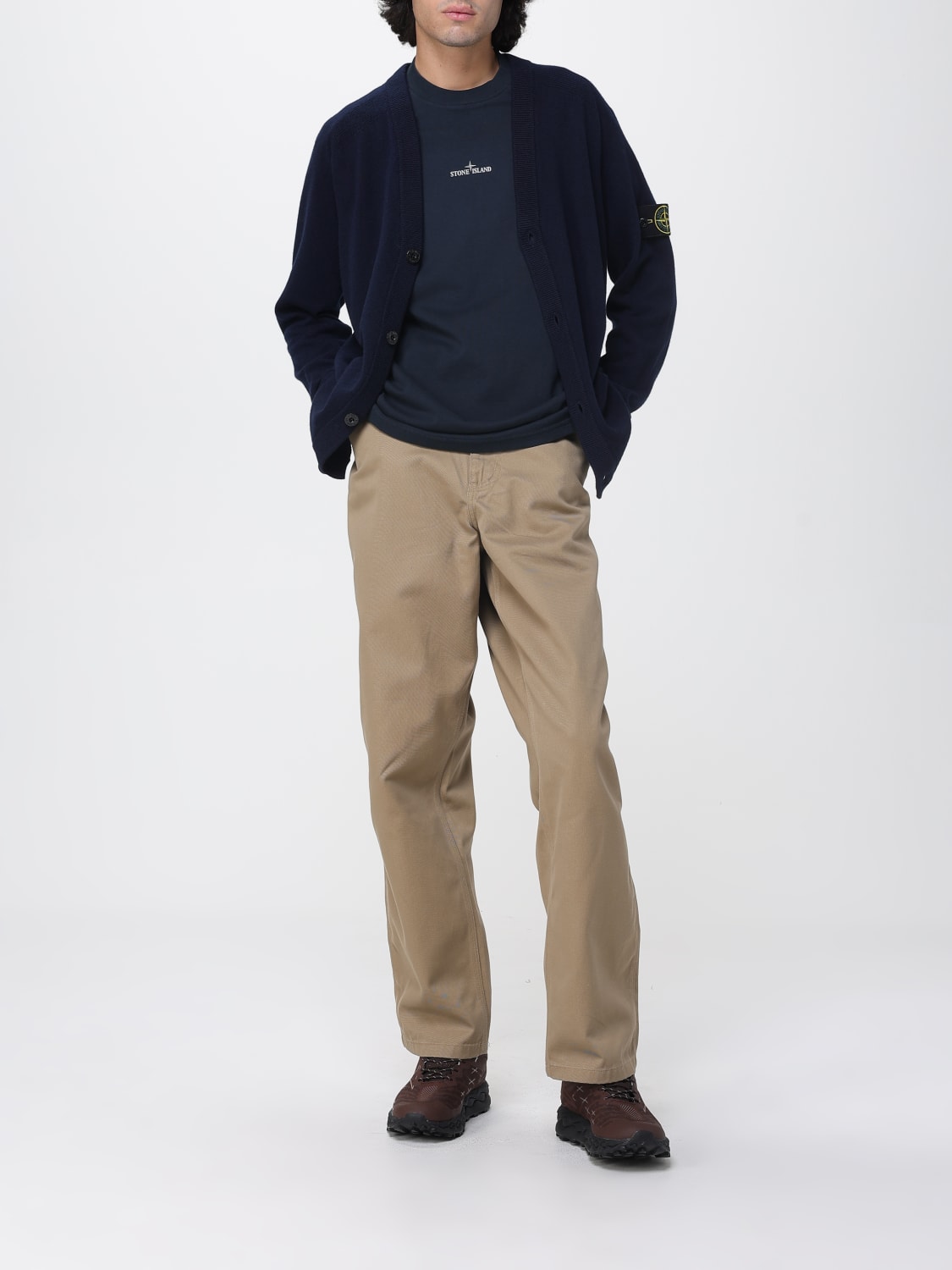 STONE ISLAND SWEATER: Sweater men Stone Island, Blue - Img 2