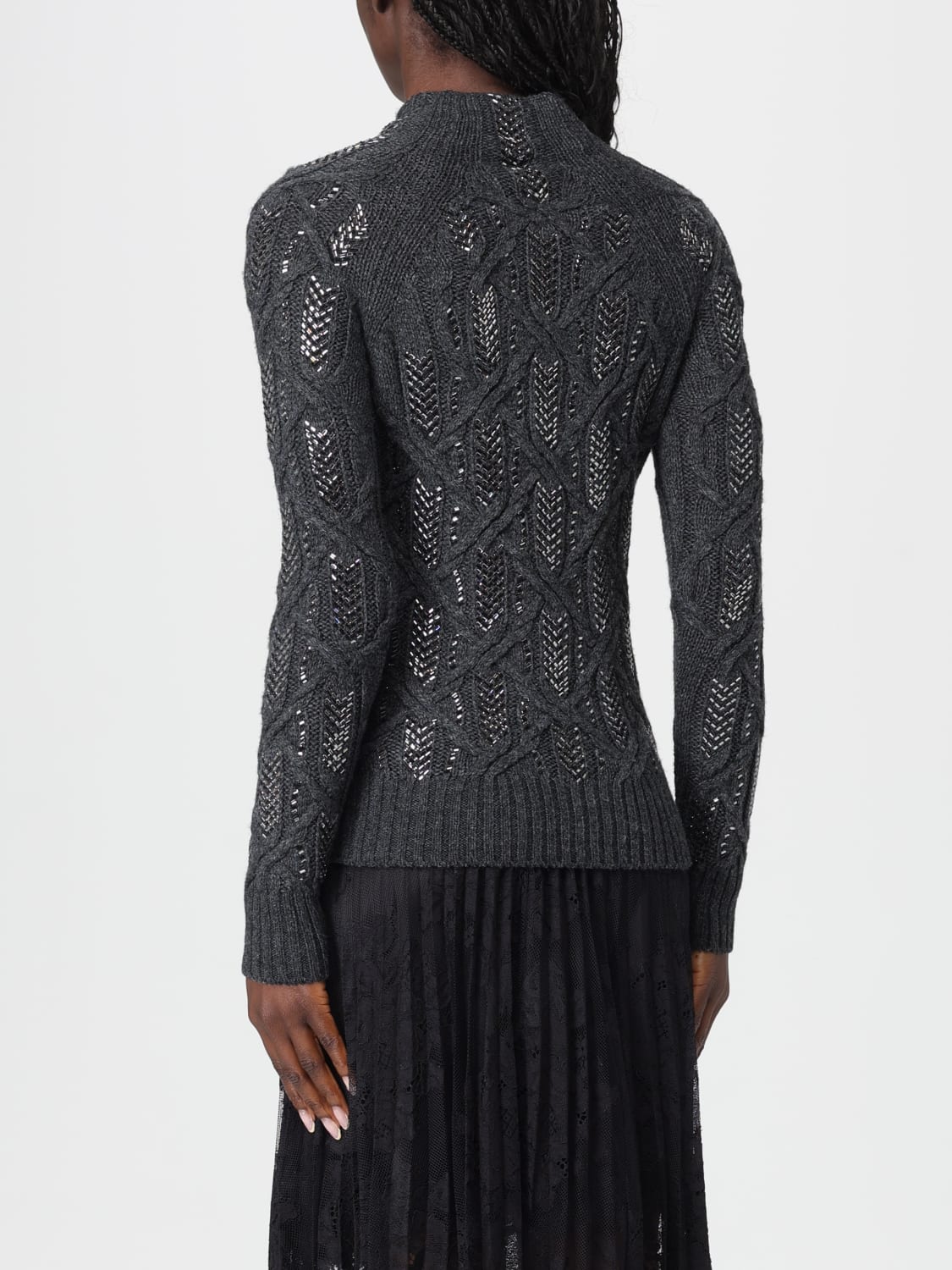 ERMANNO SCERVINO SWEATER: Sweater woman Ermanno Scervino, Grey - Img 2