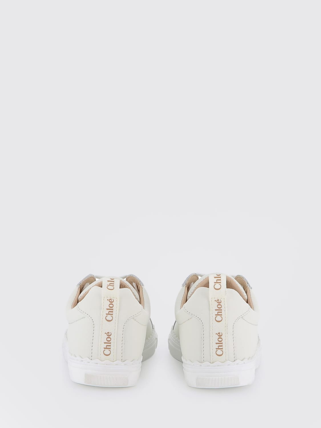 CHLOÉ SCARPE: Sneakers Chloé in pelle , Bianco - Img 3