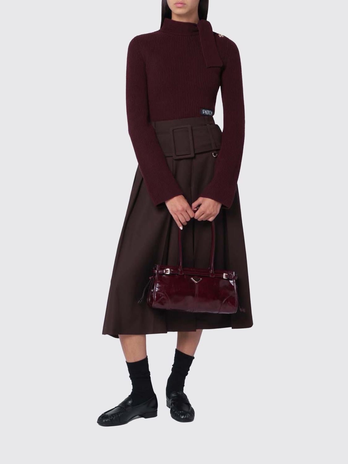 PATOU ROCK: Rock damen Patou, Ebony - Img 2