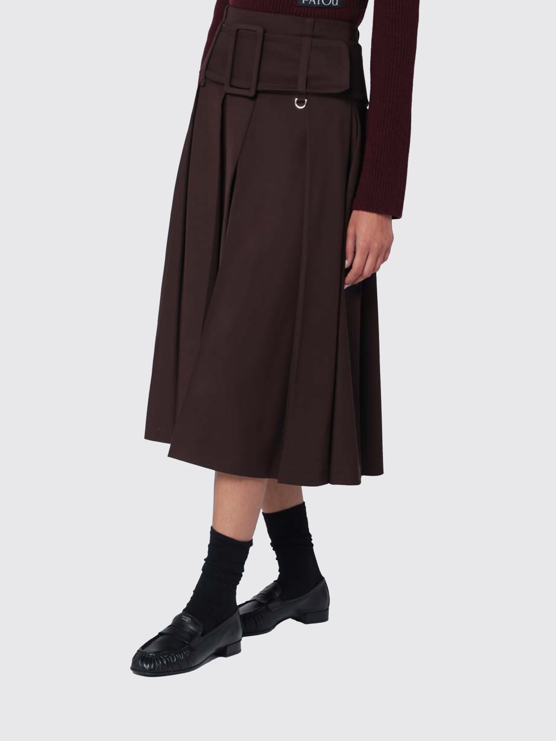 PATOU ROCK: Rock damen Patou, Ebony - Img 3