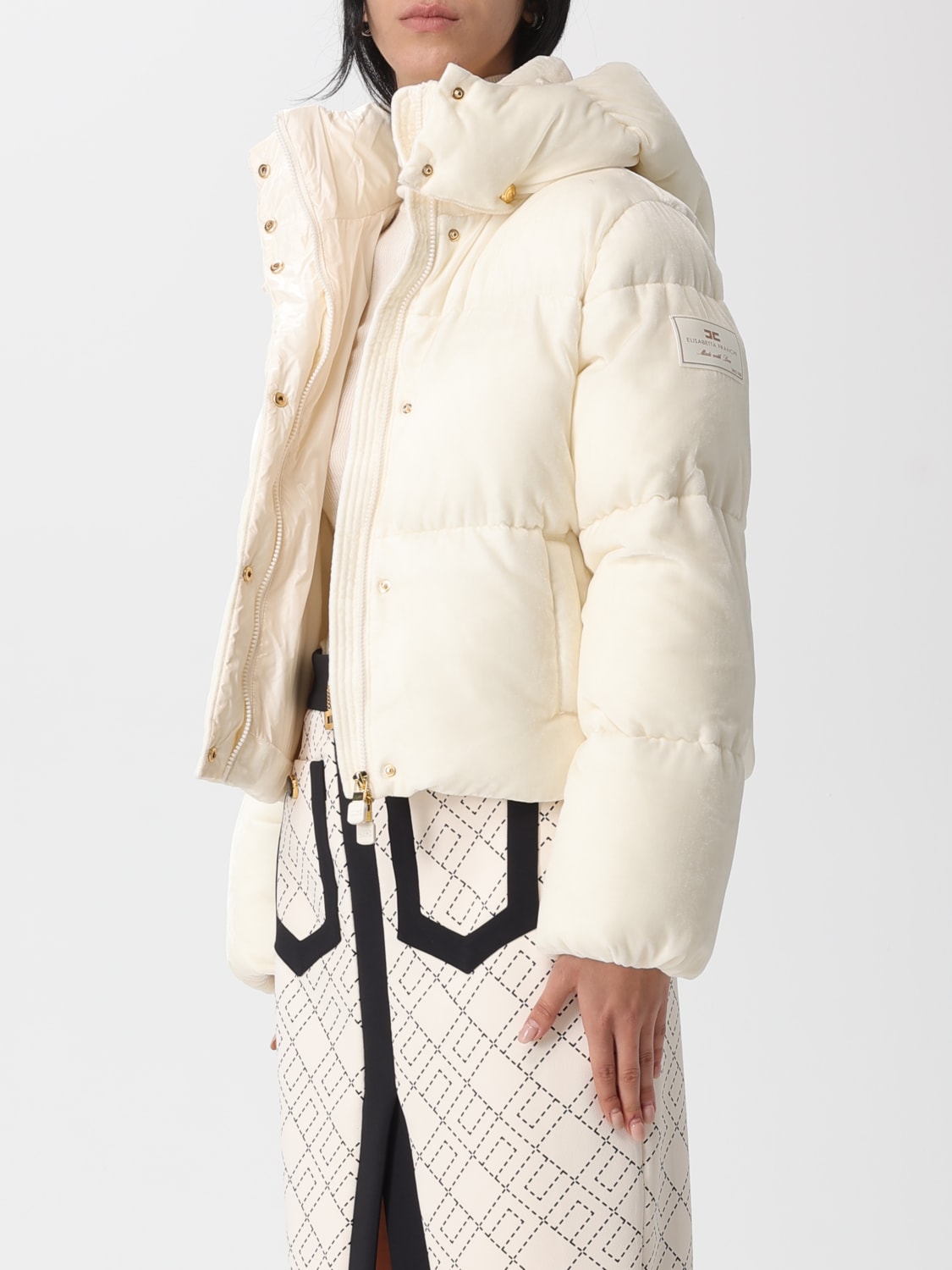 ELISABETTA FRANCHI JACKET: Blazer woman Elisabetta Franchi, White - Img 3