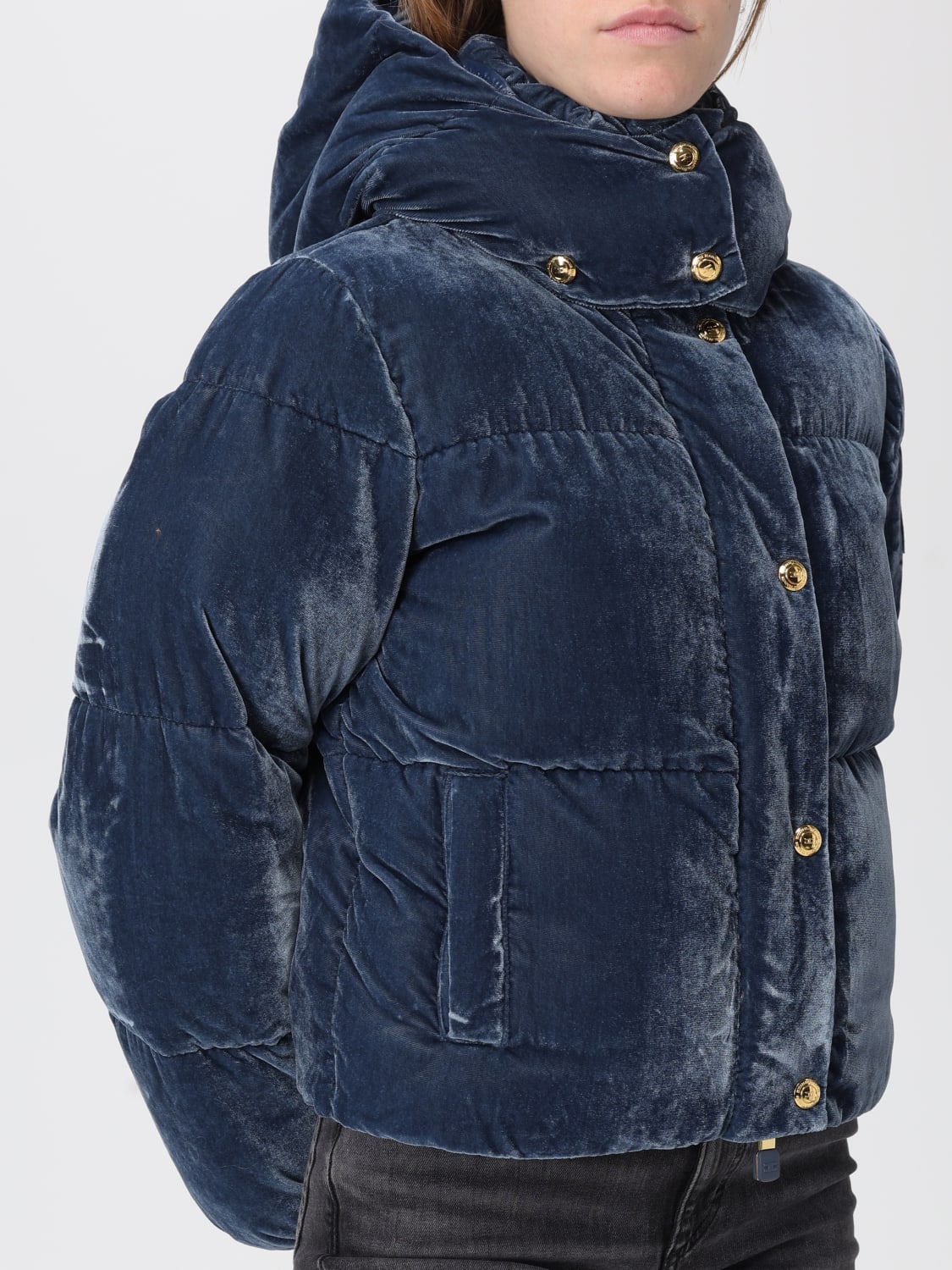 ELISABETTA FRANCHI JACKET: Blazer woman Elisabetta Franchi, Blue - Img 4