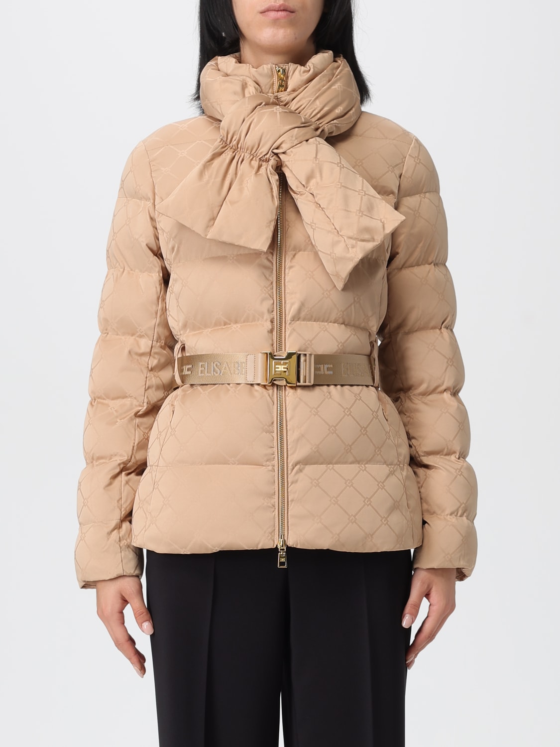 ELISABETTA FRANCHI JACKET: Blazer woman Elisabetta Franchi, Beige - Img 1