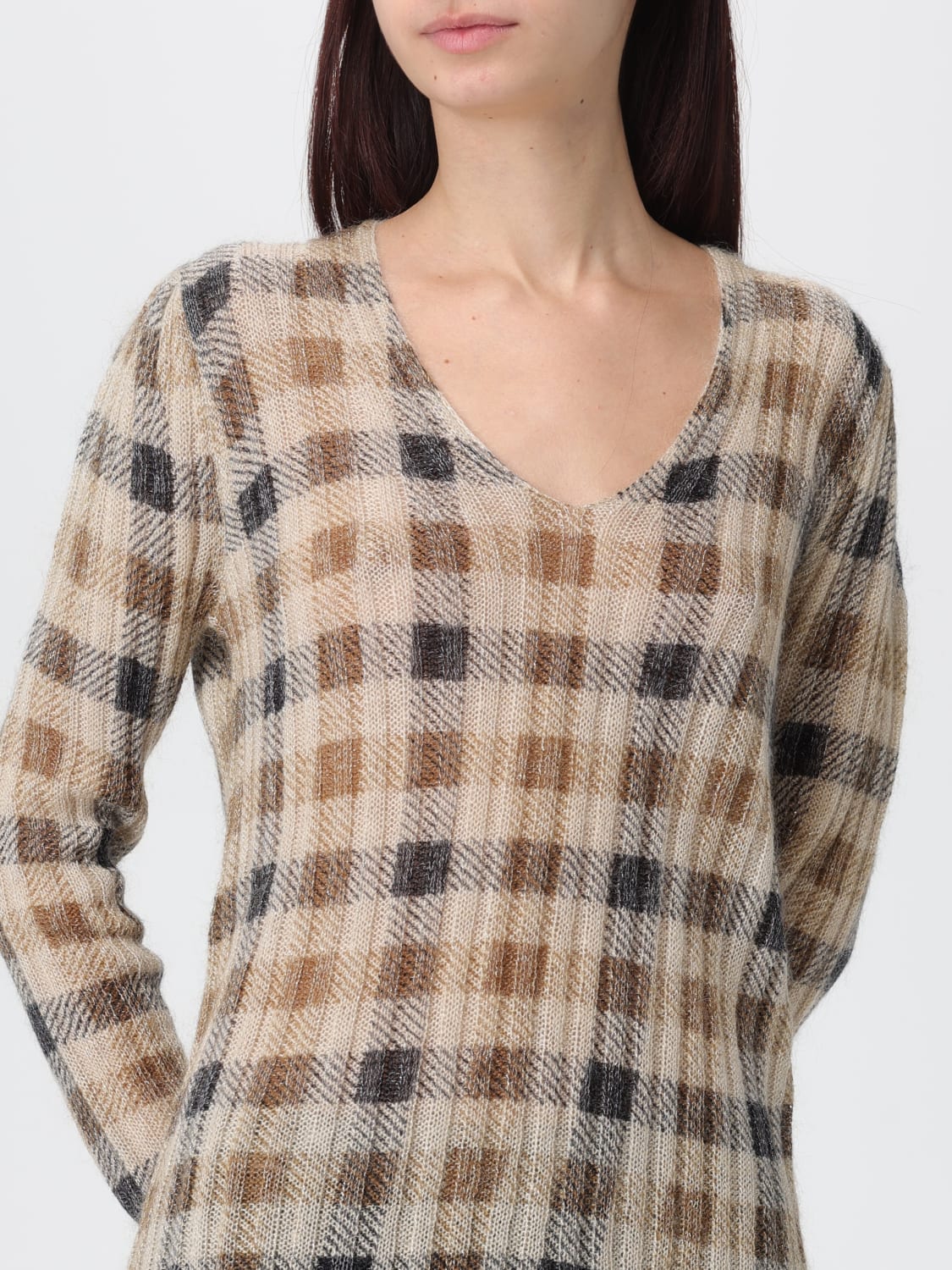 TWINSET SWEATER: Sweater woman Twinset, Camel - Img 3