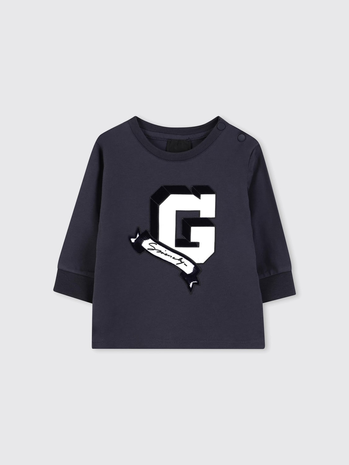 GIVENCHY T-SHIRT: T-shirt kids Givenchy, Blue - Img 1
