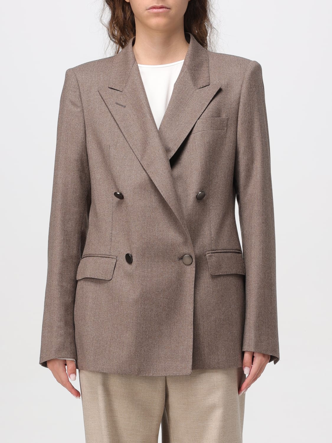 TAGLIATORE JACKET: Blazer woman Tagliatore, Brown - Img 1