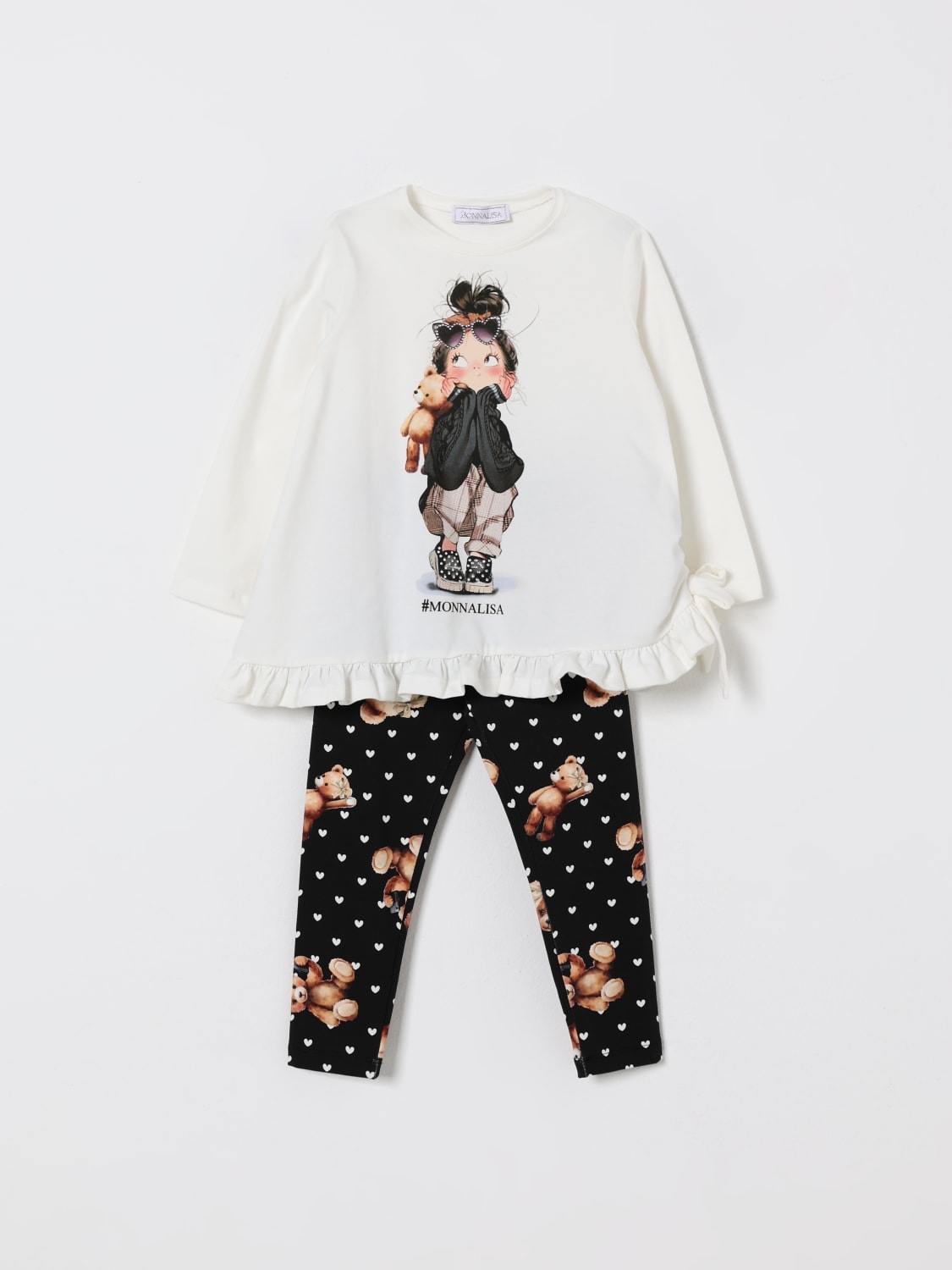 MONNALISA CO-ORD: Co-ords kids Monnalisa, White - Img 1