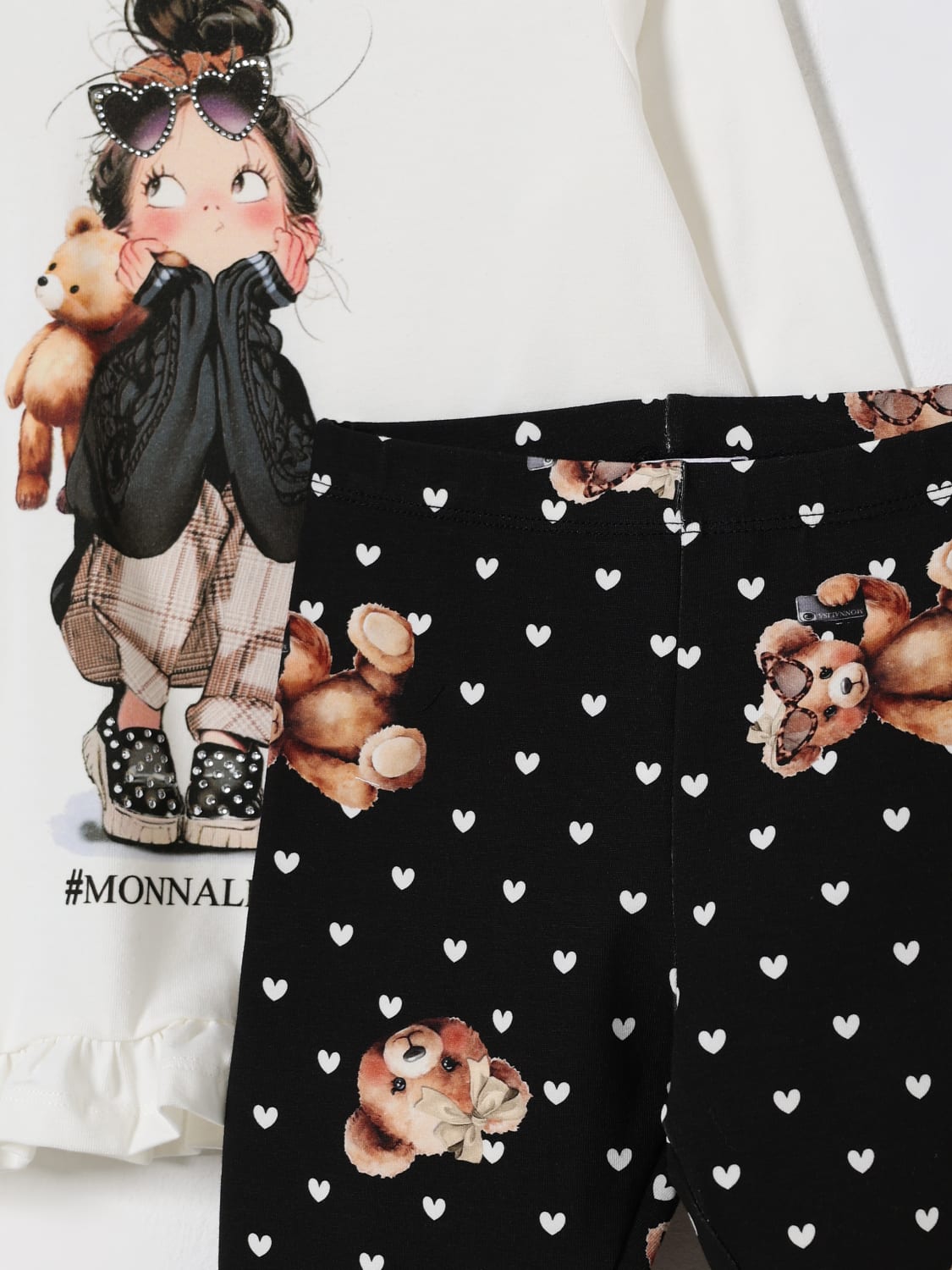 MONNALISA CO-ORD: Co-ords kids Monnalisa, White - Img 3