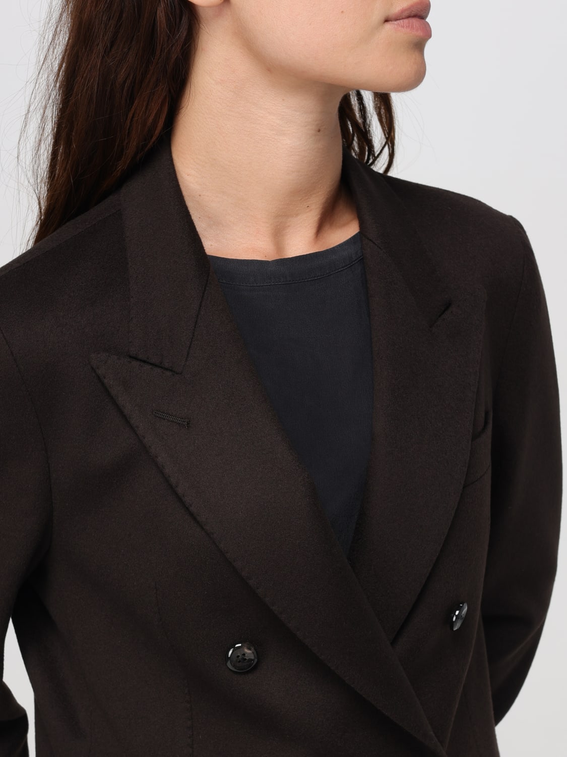 TAGLIATORE JACKET: Blazer woman Tagliatore, Brown - Img 4