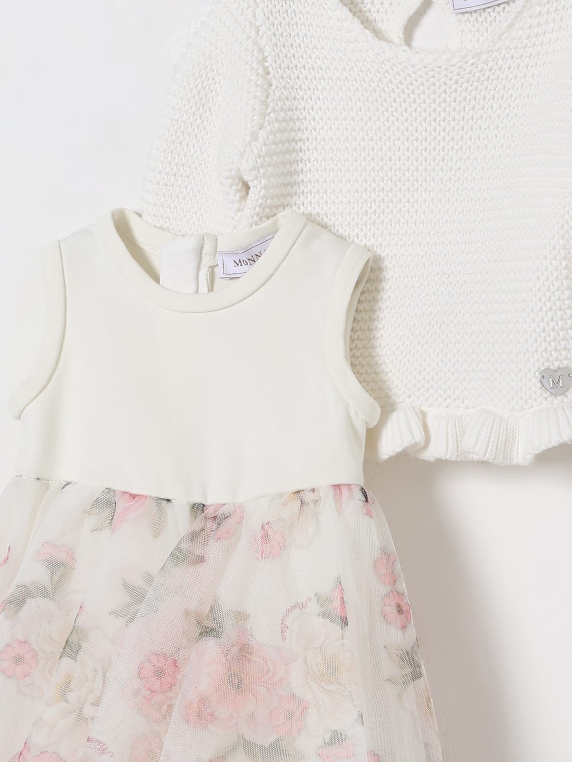 MONNALISA JUMPSUIT: Romper kids Monnalisa, Beige - Img 3