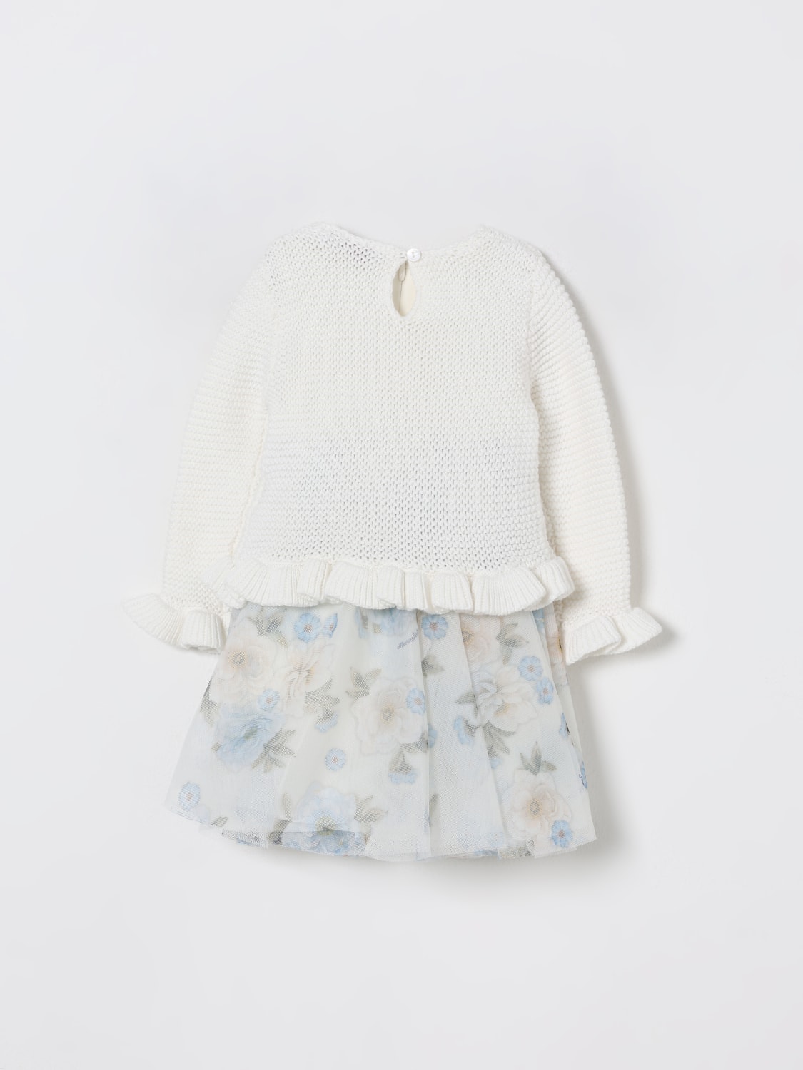 MONNALISA BABY-OVERALL: Strampler kinder Monnalisa, Ecru - Img 2