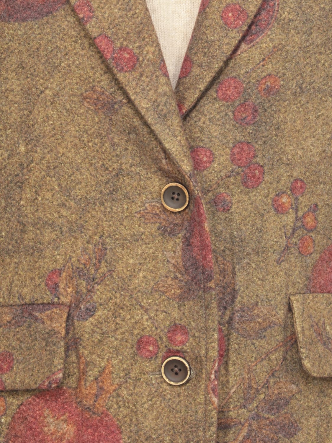 UMA WANG GIACCA: Blazer Uma Wang in misto lana e lino , Verde - Img 5