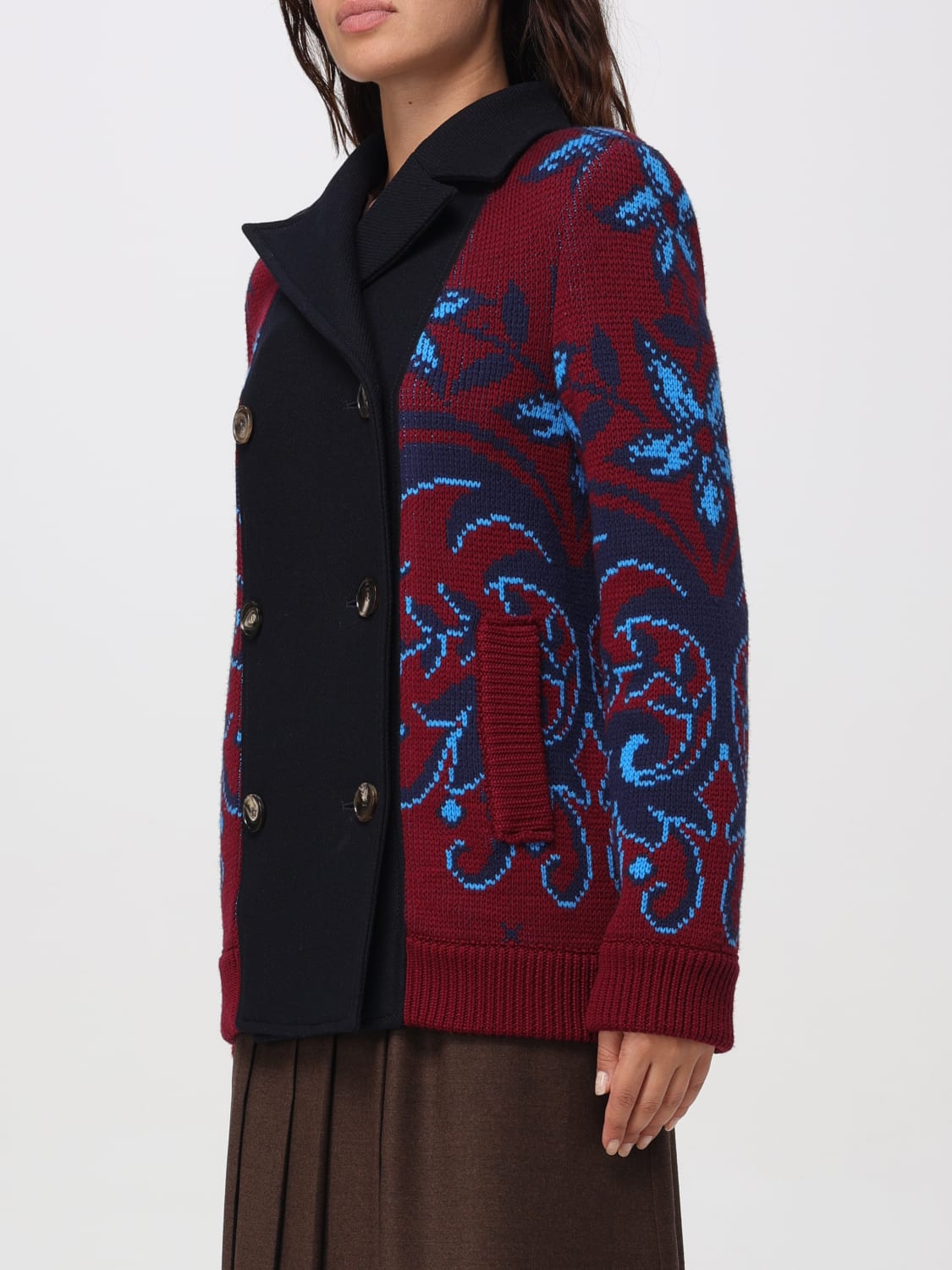 ETRO JACKET: Blazer woman Etro, Blue - Img 4