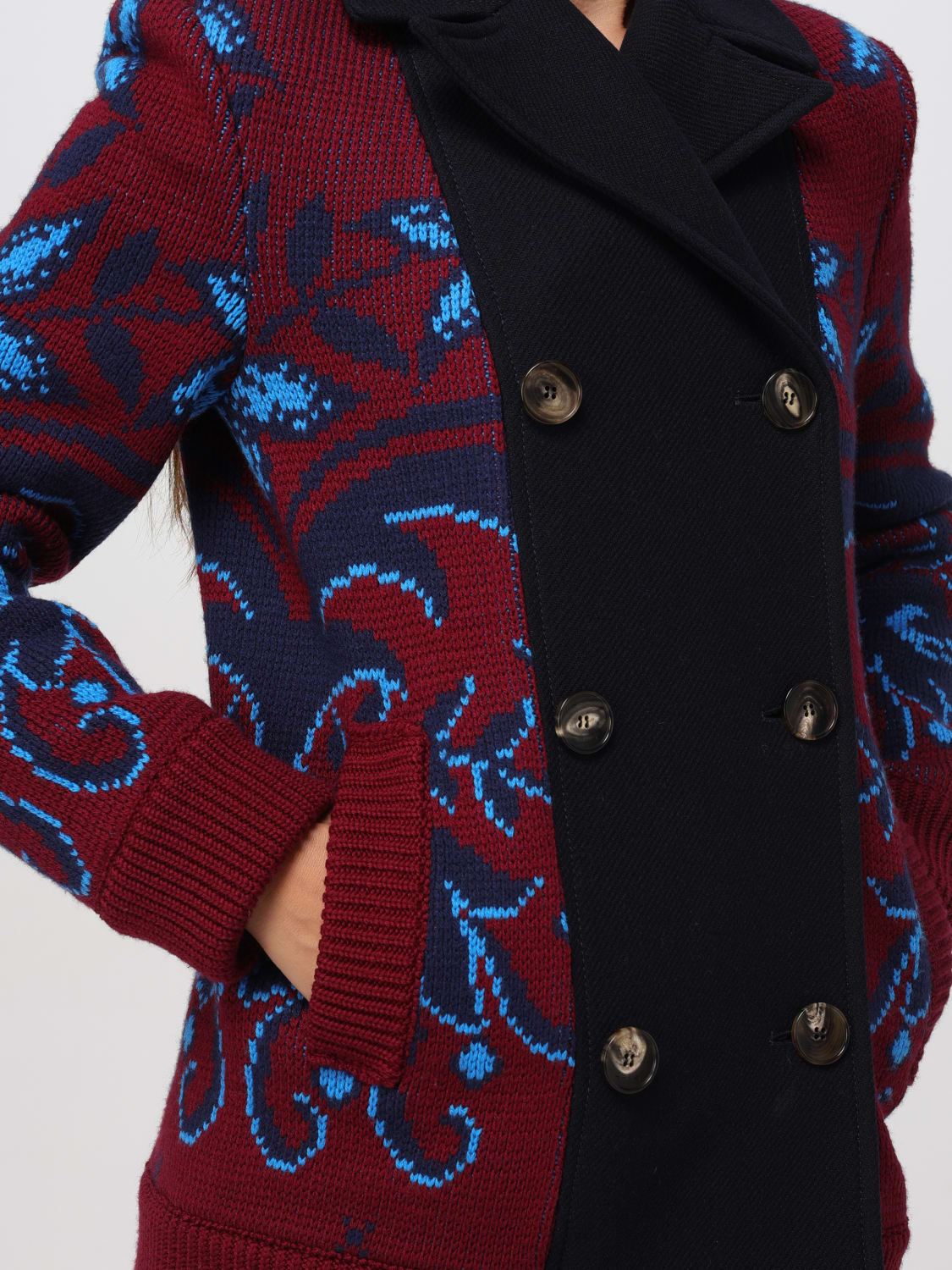 ETRO JACKET: Blazer woman Etro, Blue - Img 5