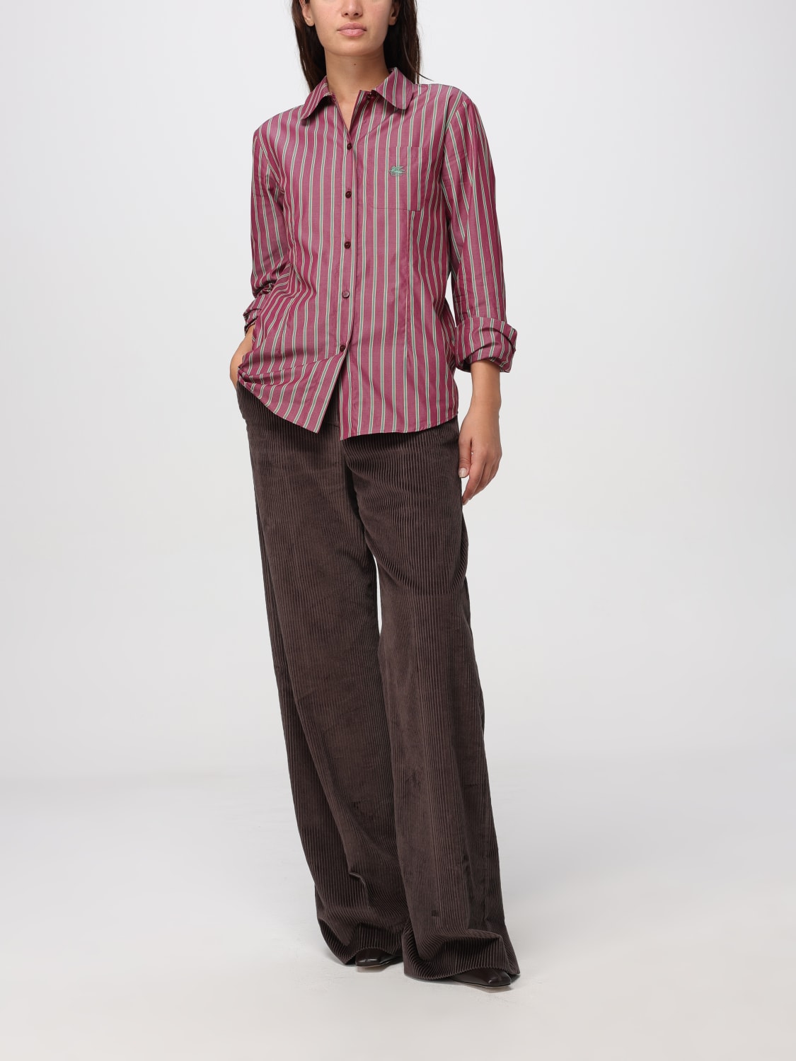 ETRO SHIRT: Shirt woman Etro, Burgundy - Img 2