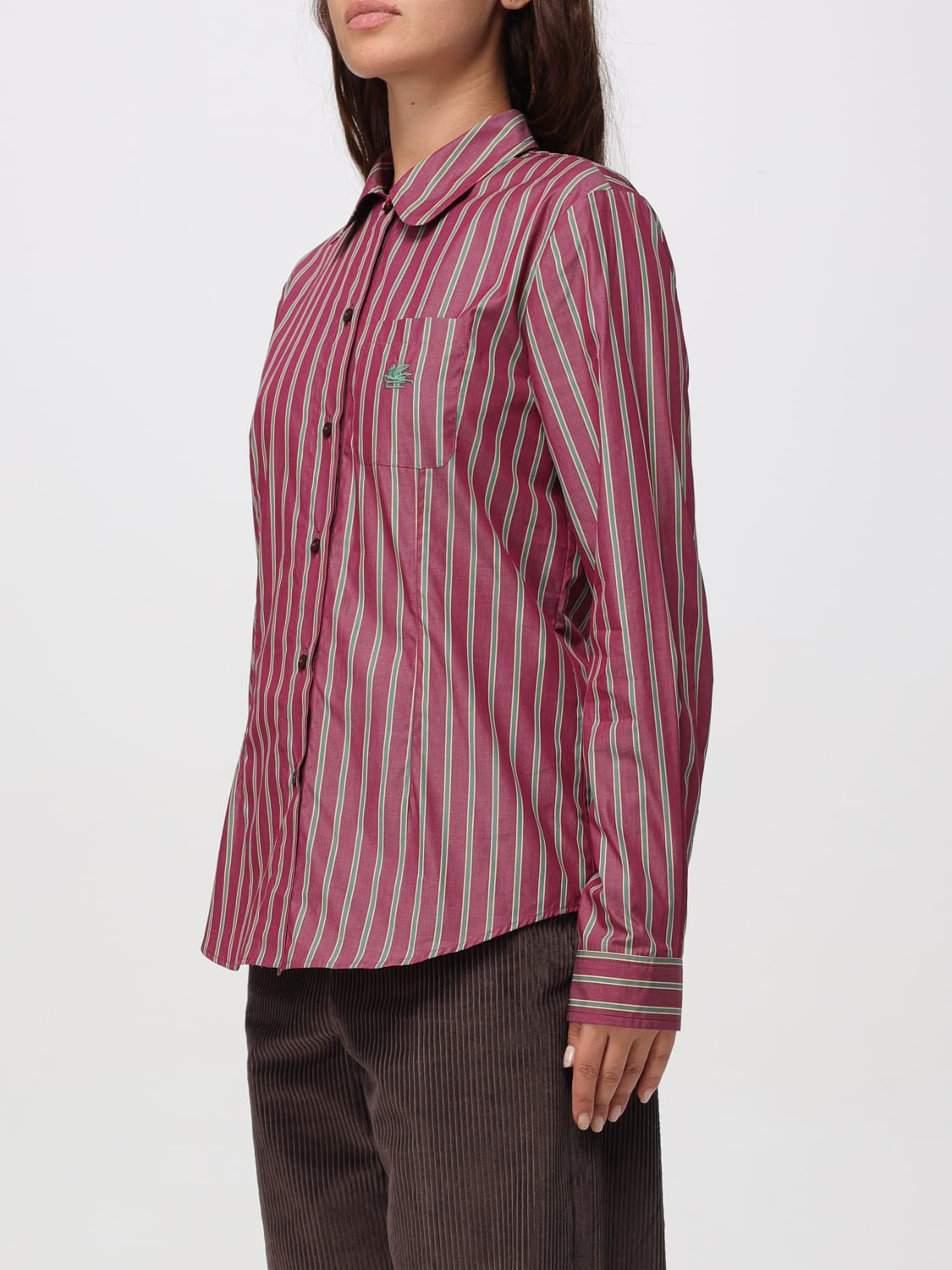 ETRO SHIRT: Shirt woman Etro, Burgundy - Img 4
