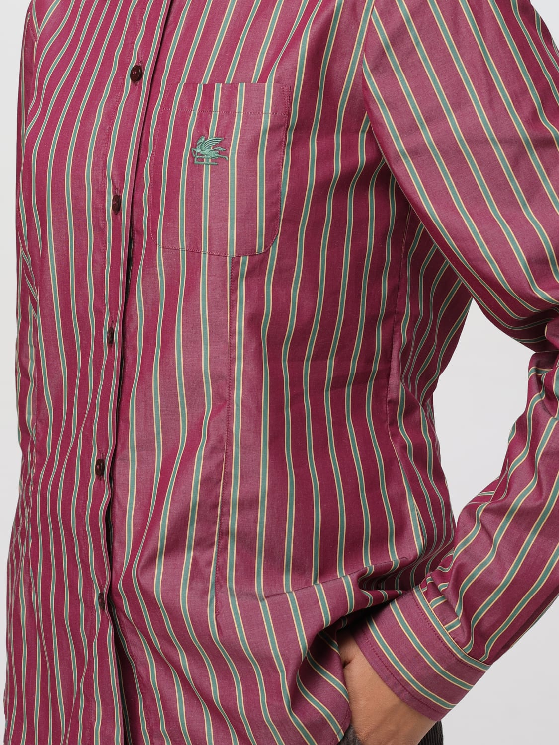 ETRO SHIRT: Shirt woman Etro, Burgundy - Img 5