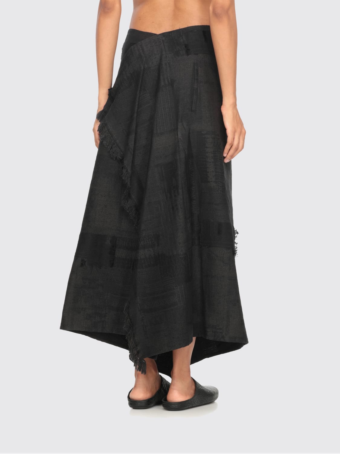 Y'S SKIRT: Skirt woman Y's, Grey - Img 4