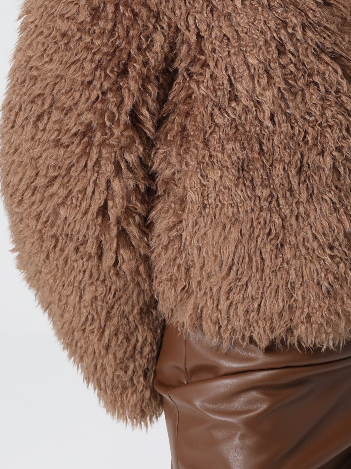 STAND STUDIO FUR COAT: Jacket woman Stand Studio, Brown - Img 5