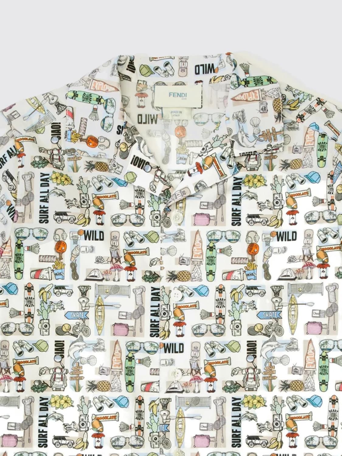 FENDI SHIRT: Sweater kids Fendi, Multicolor - Img 3