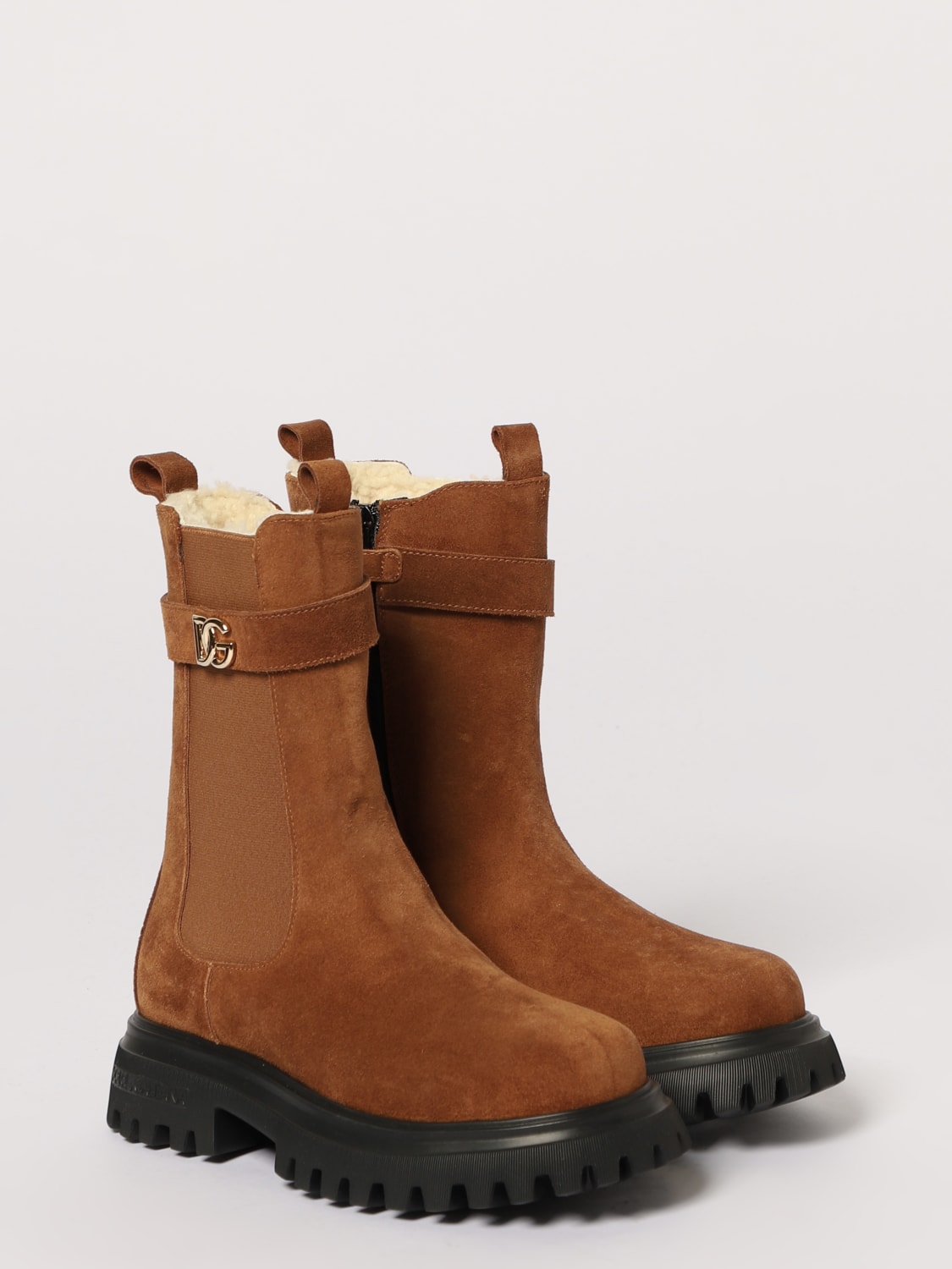 DOLCE & GABBANA ZAPATOS: Zapatos niños Dolce & Gabbana, Beige - Img 2