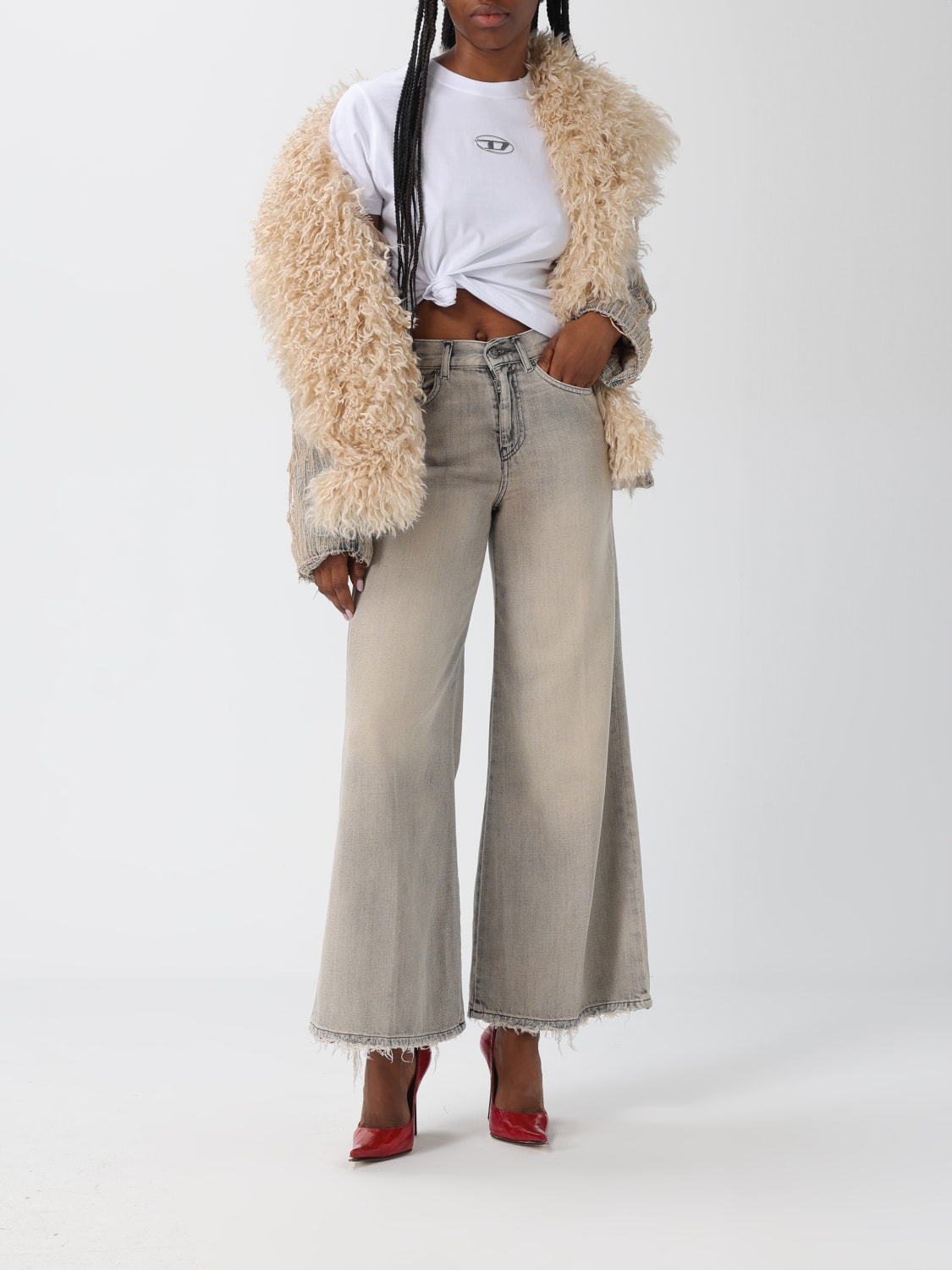 DIESEL PELZMANTEL: Blazer damen Diesel, Blau - Img 2