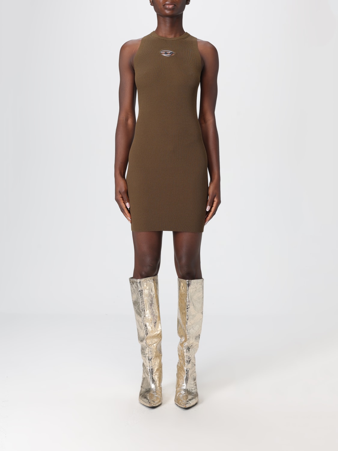 DIESEL DRESS: Diesel women's dress, Brown - Img 1