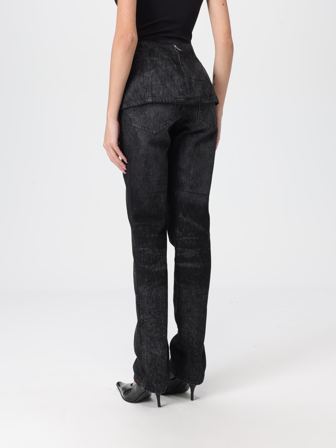 DIESEL JEANS: Pants woman Diesel, Black - Img 2