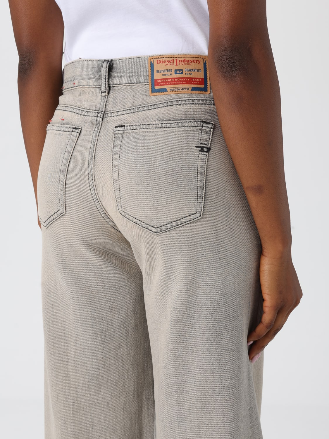 DIESEL JEANS: Pants woman Diesel, Black - Img 4