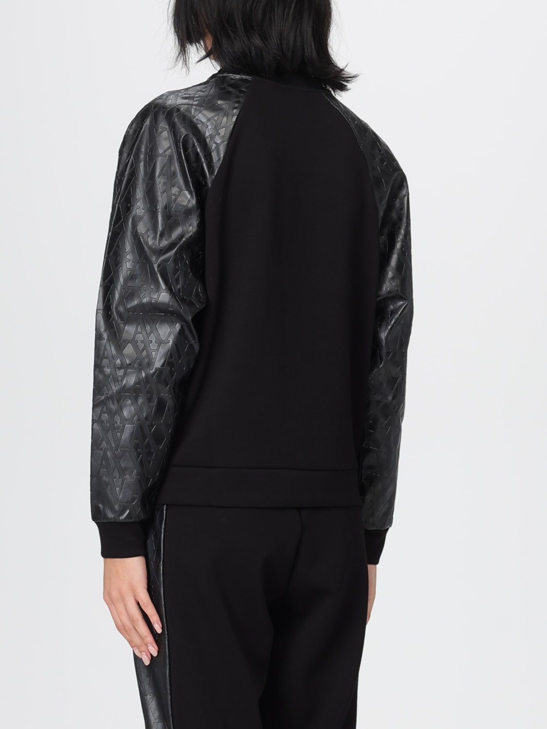 ARMANI EXCHANGE FELPA: Felpa Armani Exchange in misto cotone , Nero - Img 2