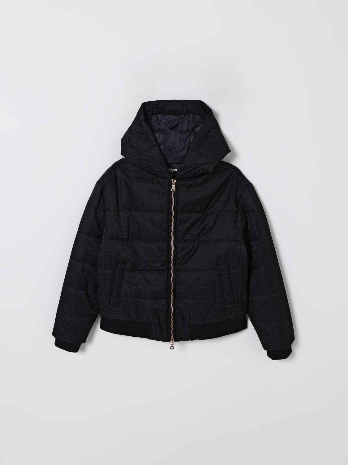 BALMAIN JACKET: Coat kids Balmain, Black - Img 1
