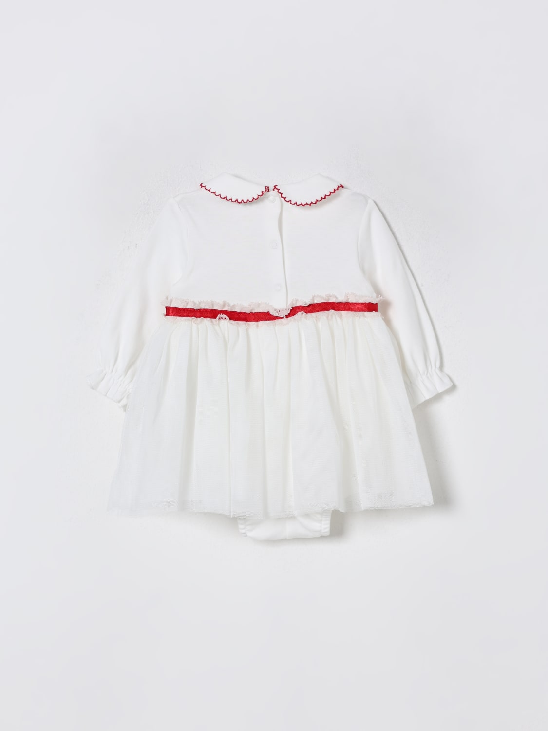 MONNALISA STRAMPLER: Kleid kinder Monnalisa, Weiß - Img 2