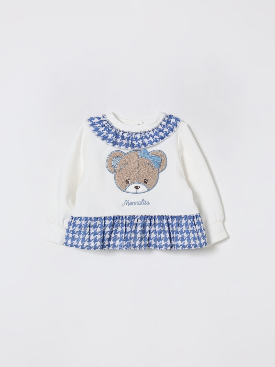 MONNALISA SWEATER: Monnalisa baby sweater, White - Img 1