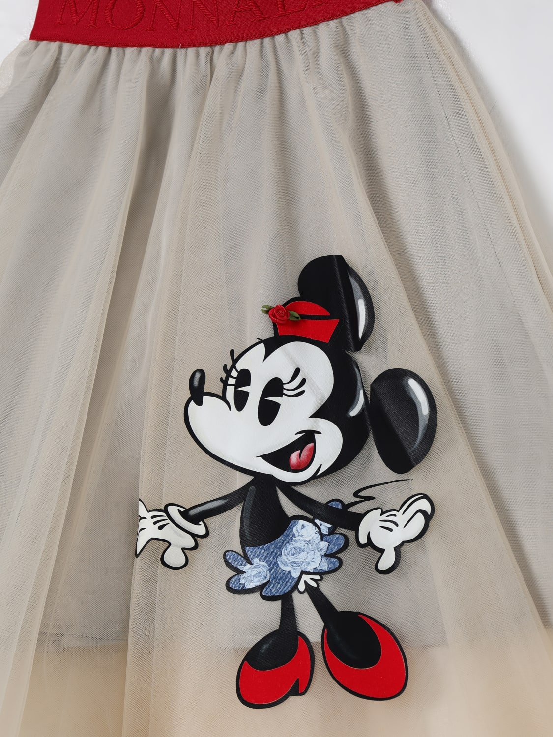 MONNALISA GONNA: Gonna svasata in tulle Disney Topolina Monnalisa, Beige - Img 3