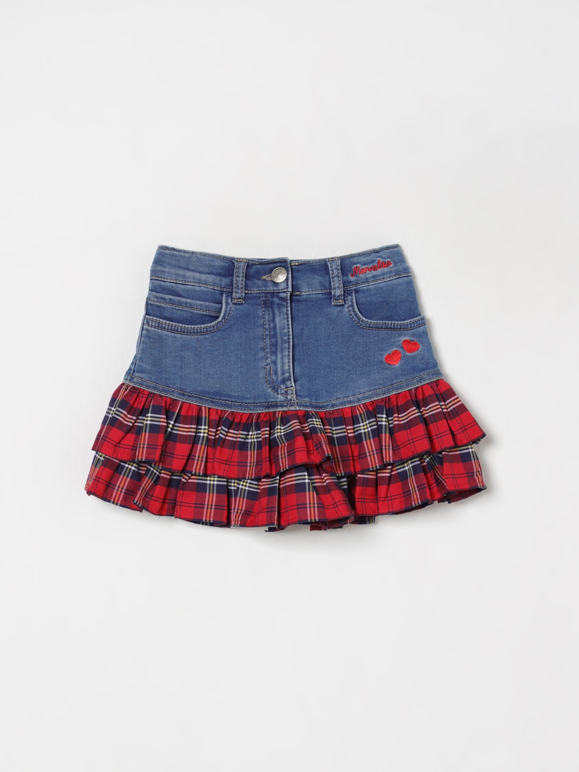 MONNALISA SKIRT: Skirt kids Monnalisa, Blue - Img 1