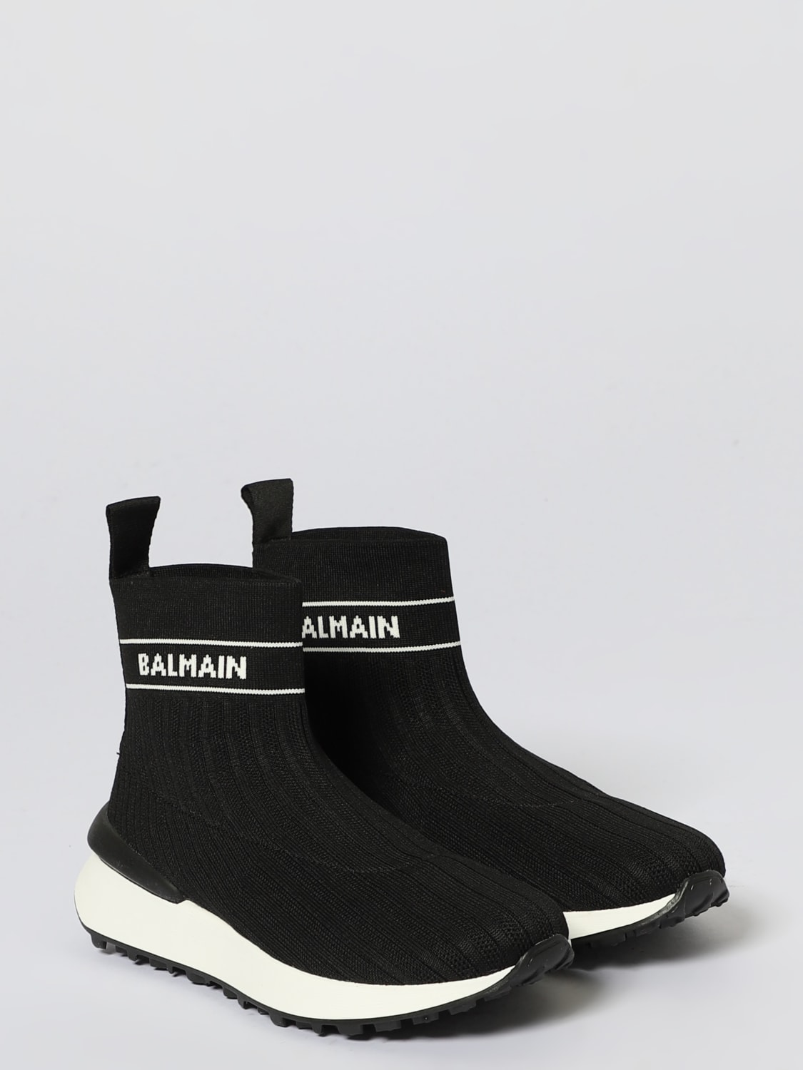 BALMAIN SNEAKERS: Schuhe kinder Balmain, Schwarz - Img 2
