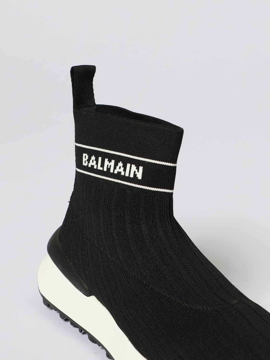 BALMAIN SNEAKERS: Schuhe kinder Balmain, Schwarz - Img 4