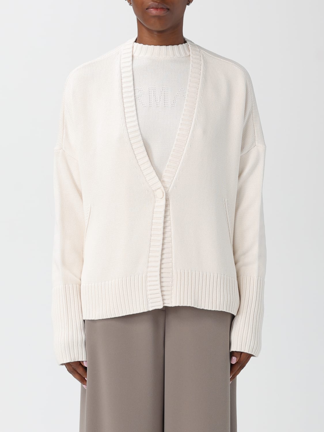 ARMANI EXCHANGE SWEATER: Cardigan woman Armani Exchange, White - Img 1