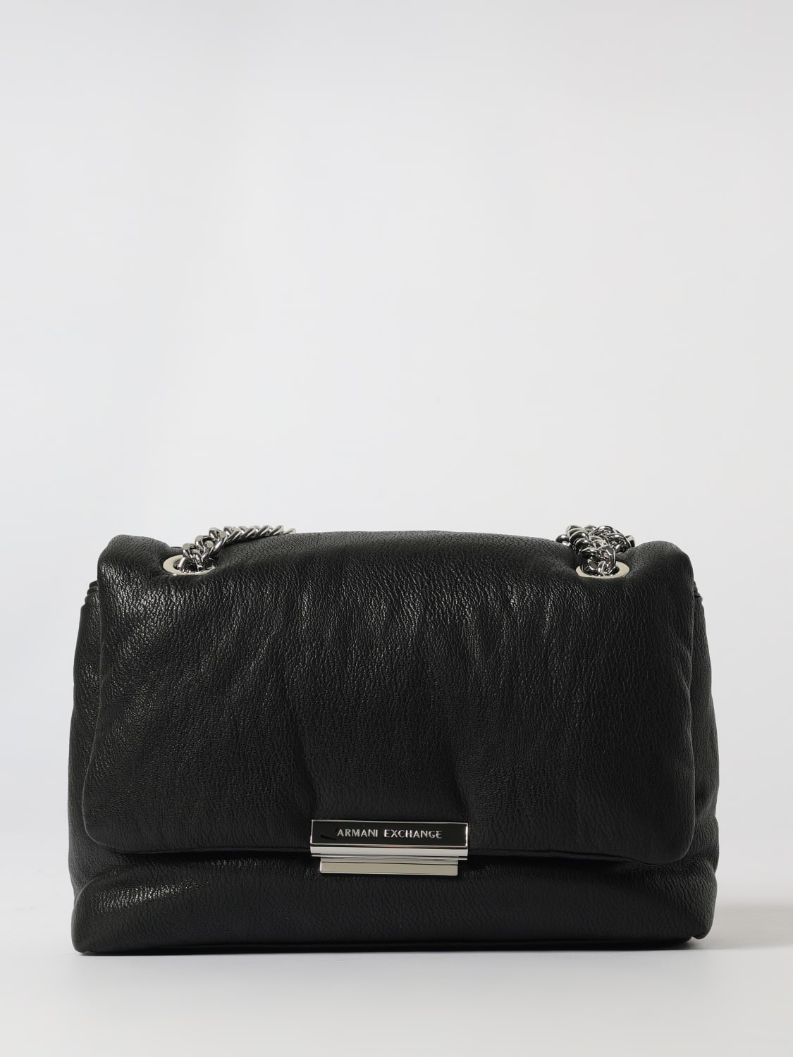 ARMANI EXCHANGE BORSA A SPALLA: Borsa Armani Exchange in nappa sintetica , Nero - Img 1