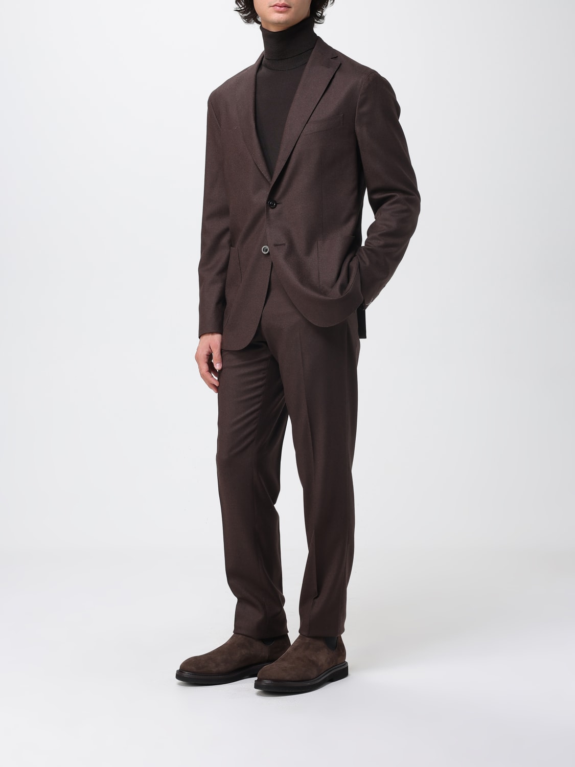 BOGLIOLI SUIT: Suit men Boglioli, Brown - Img 2