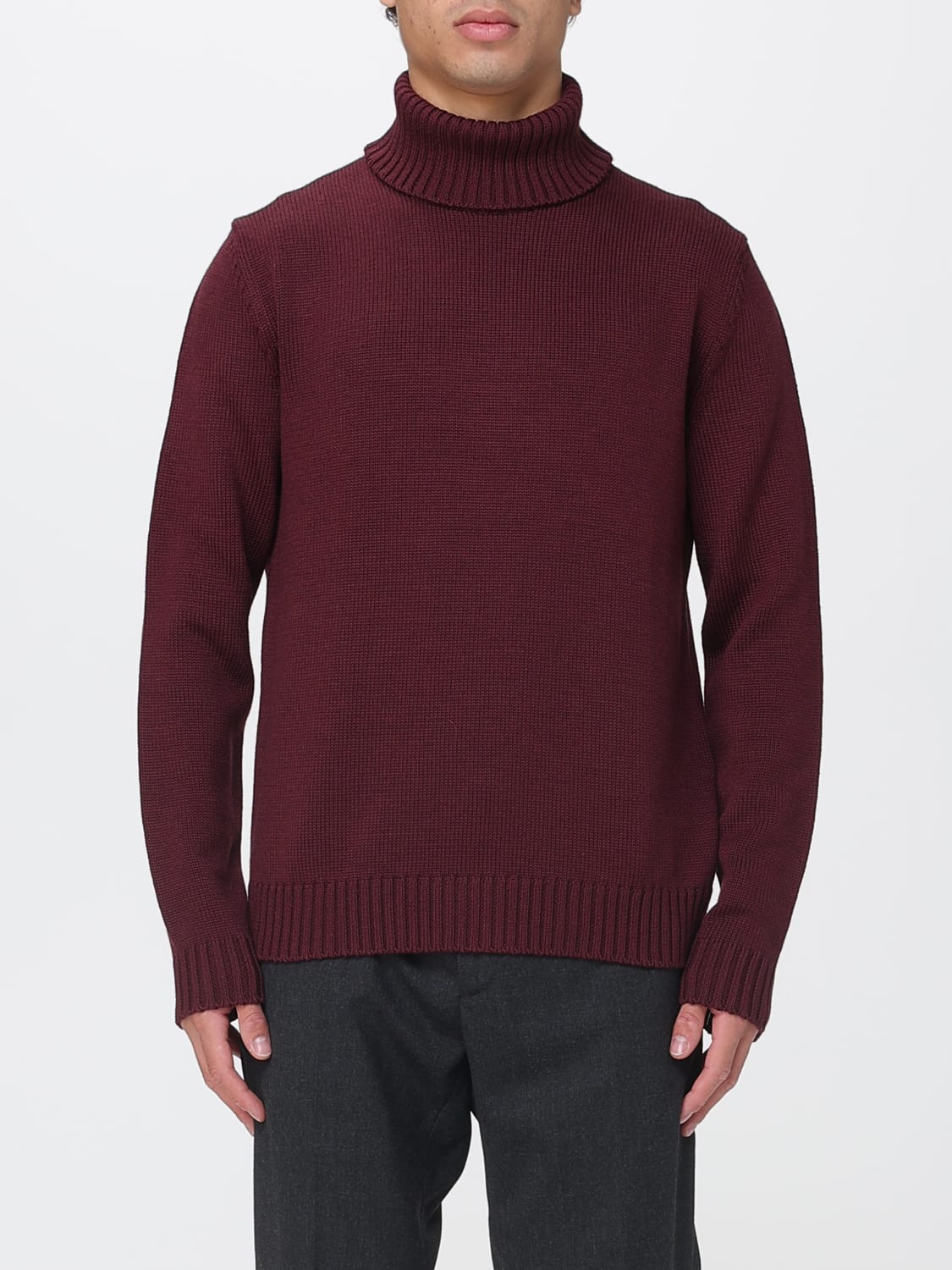 ZANONE SWEATER: Sweater men Zanone, Burgundy - Img 1