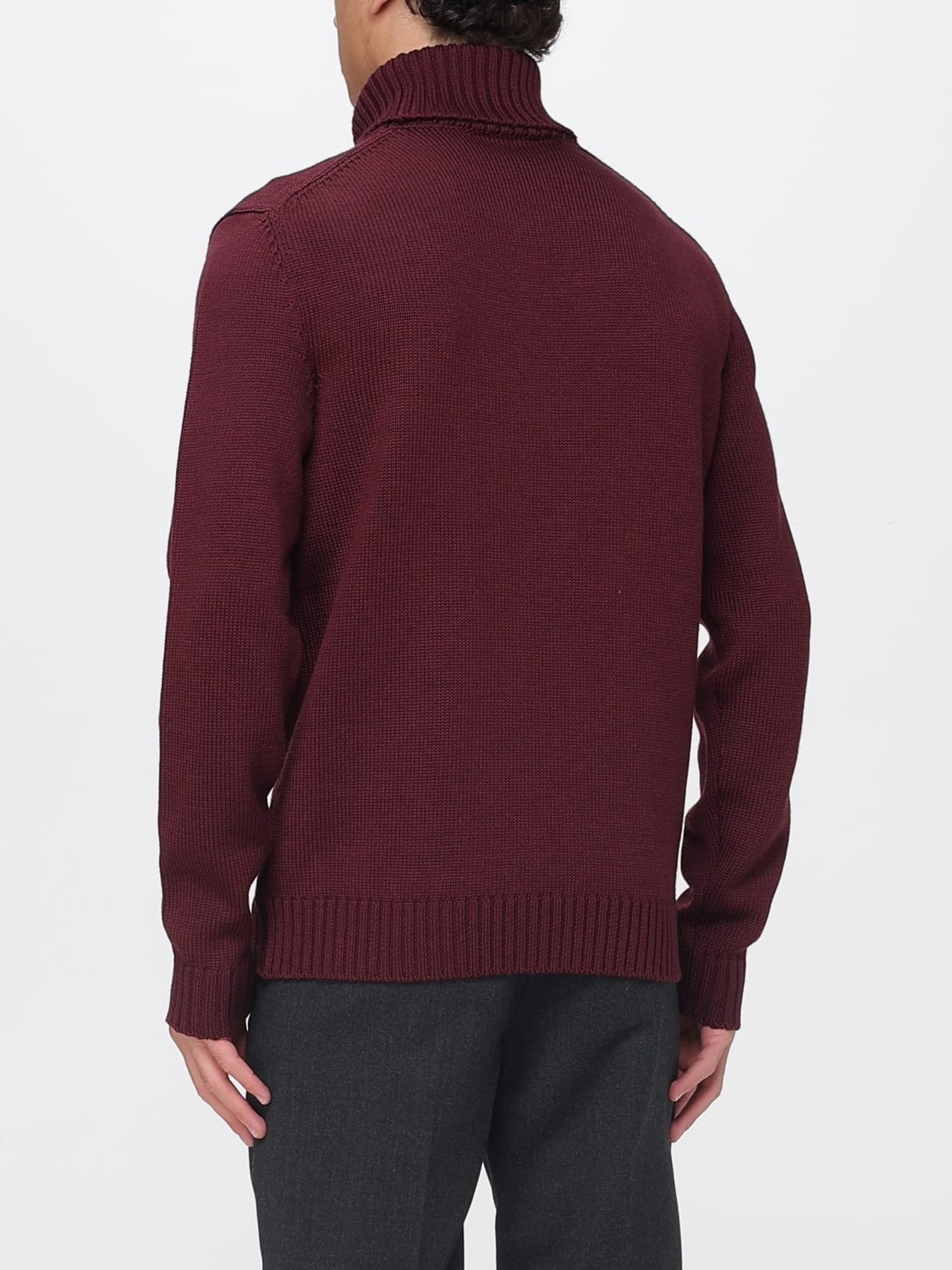 ZANONE SWEATER: Sweater men Zanone, Burgundy - Img 2